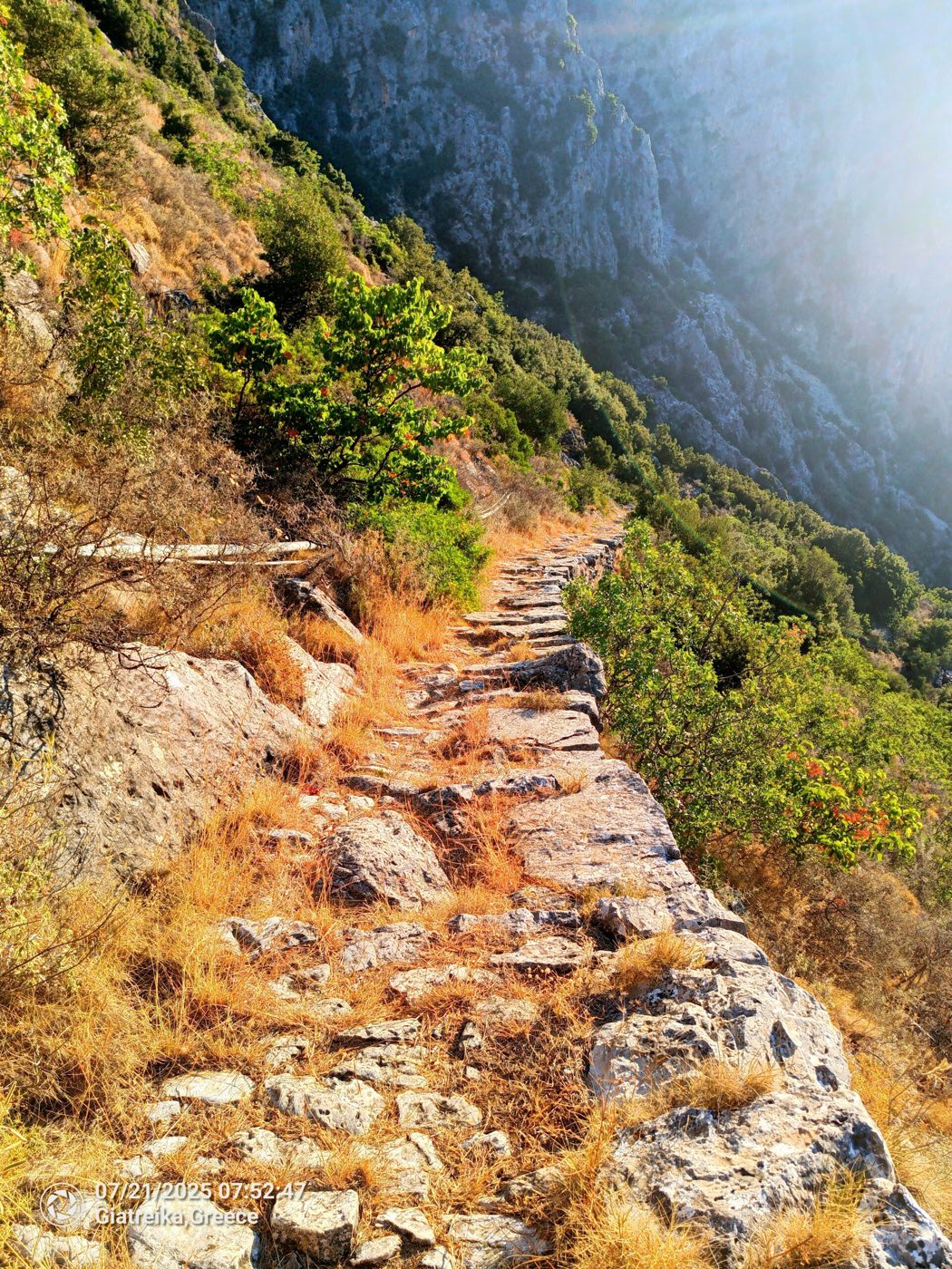 View down from Tseria